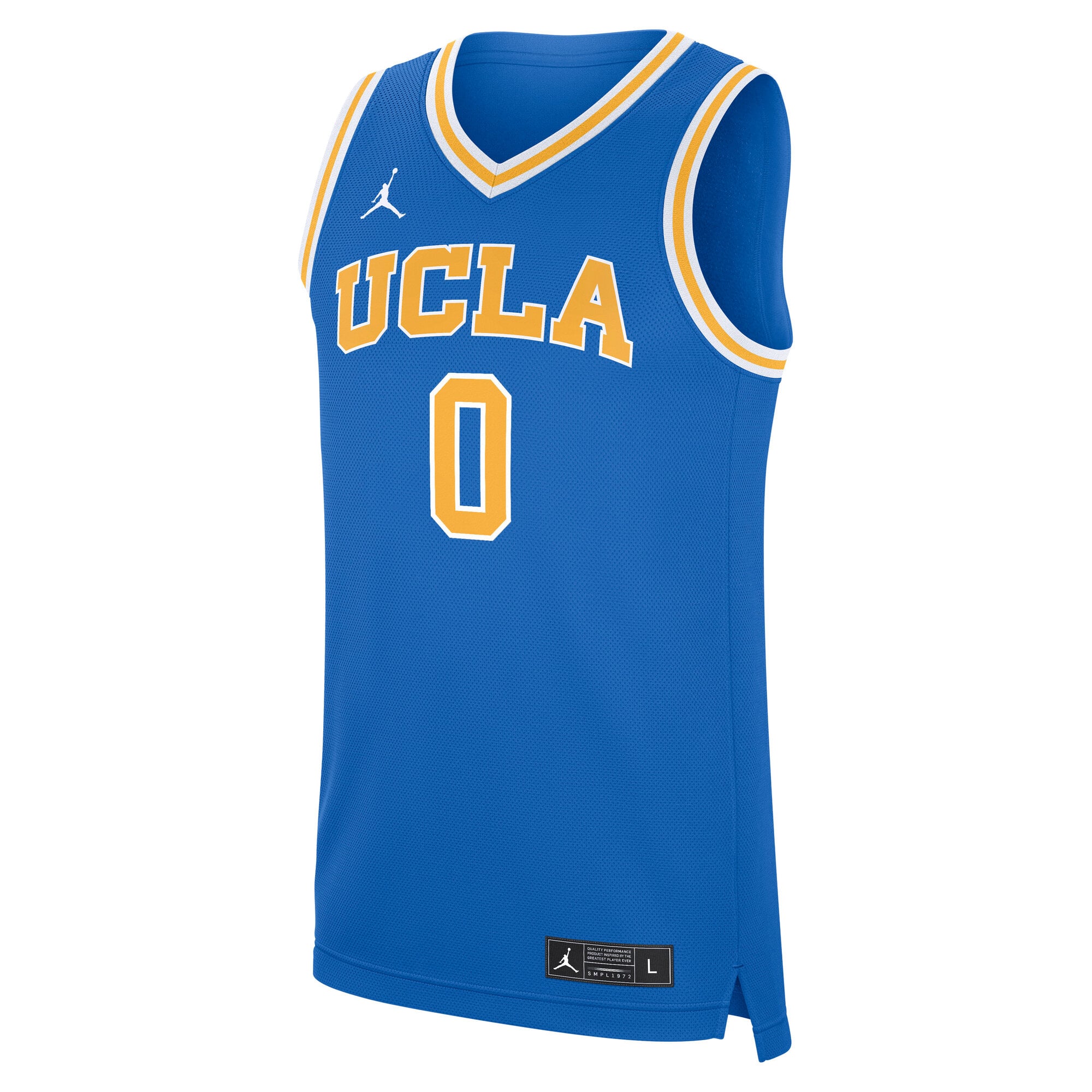 Maillot de basket-ball réplique Jordan Brand Russell Westbrook bleu UCLA Bruins Performance pour homme